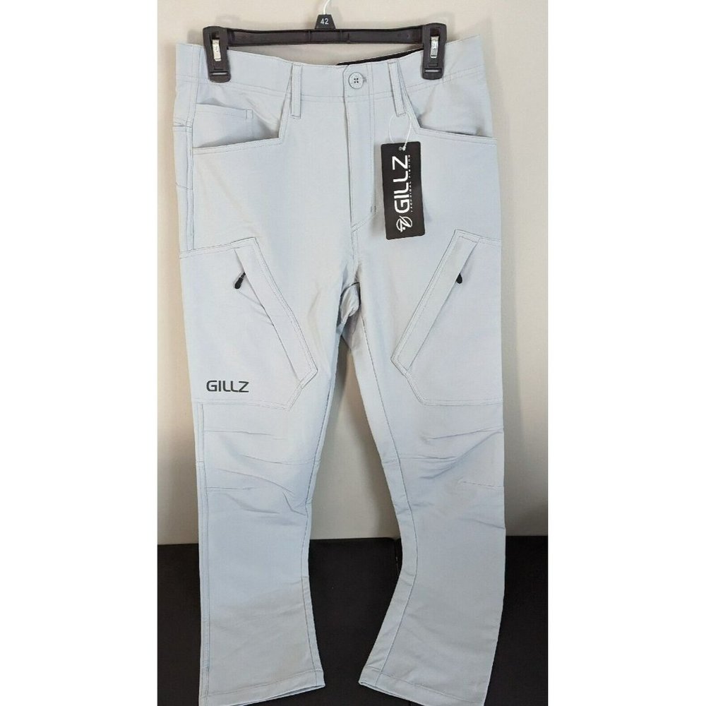 * Gillz Grey Mens Tournament Pants Technical Outdoor Fishing Size Small 🎣
